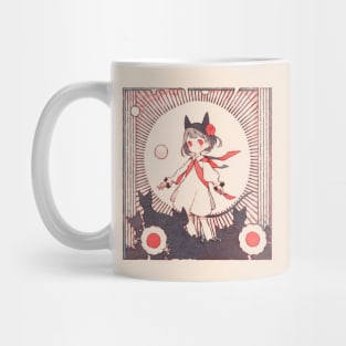 Paper Illustration of Devil Girl Mug